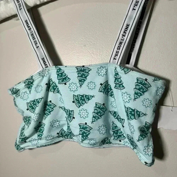 NWT POP UNDERWEAR TREE HOLIDAY TUBE BRALETTE BAMBOO XS - Picture 3 of 5